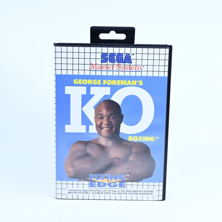 George Foreman's KO Boxing - Sega Master System Game + Manual - PAL