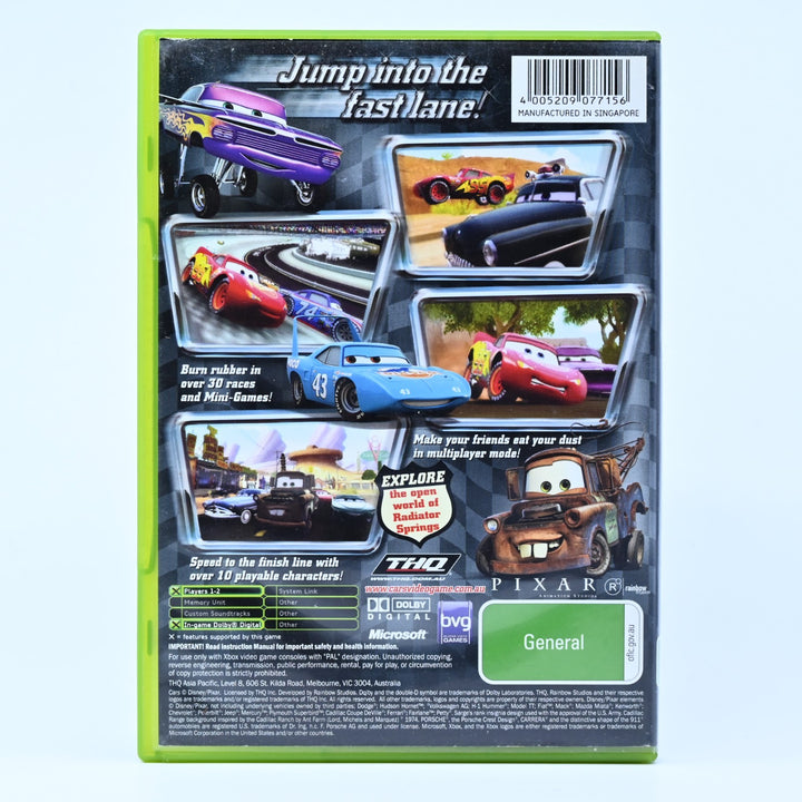 Disney Pixar: Cars - Original Xbox Game + Manual - PAL - MINT DISC!