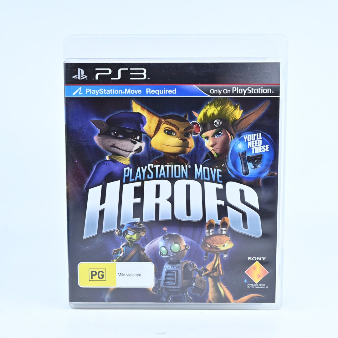Playstation Move Heroes - Sony Playstation 3 / PS3 Game + Manual - FREE POST!