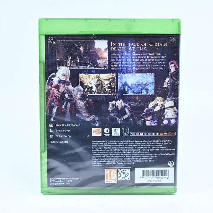 SEALED! Code Vein - Xbox One Game - PAL - FREE POST!