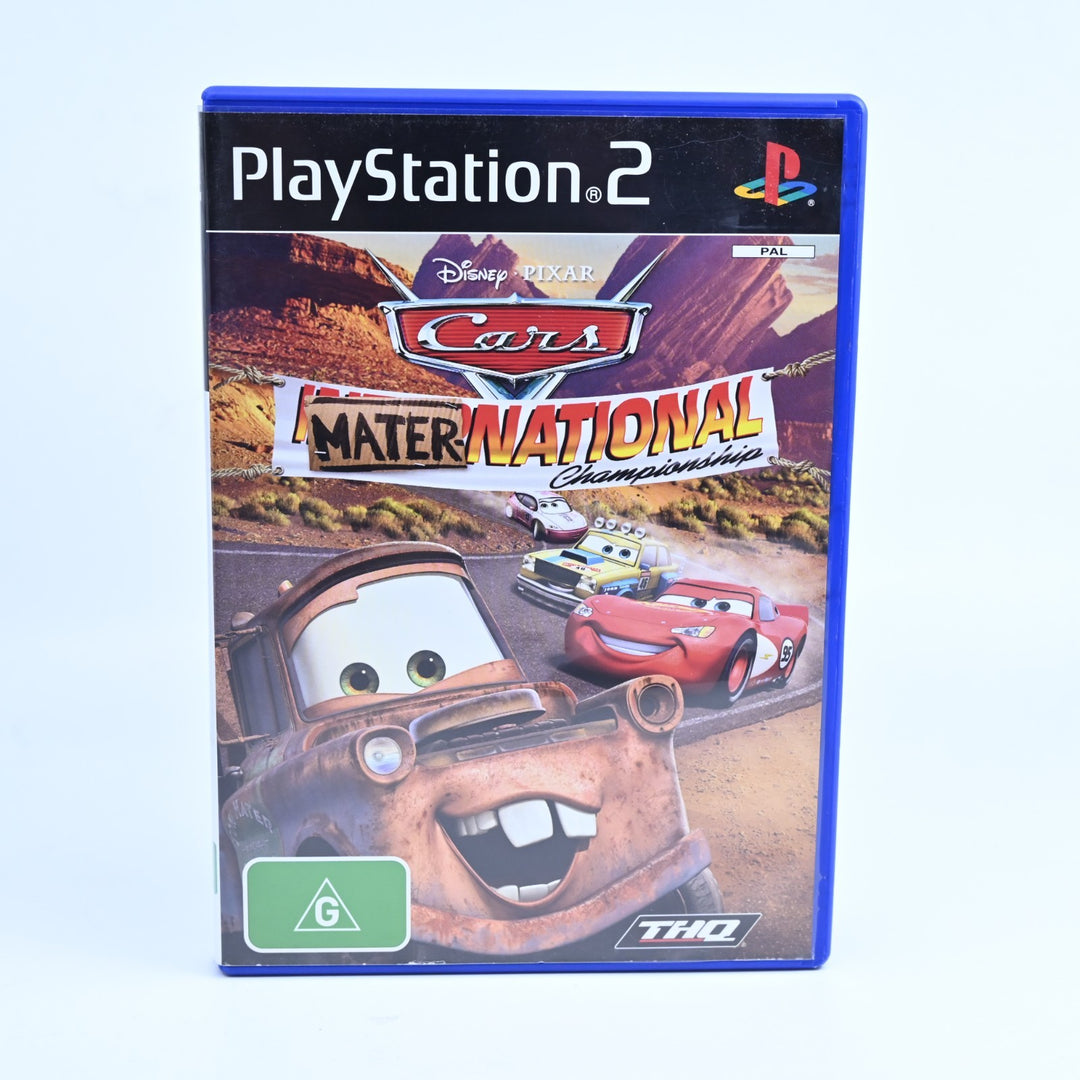 Disney-Pixar Cars Mater-National - Sony Playstation 2 / PS2 Game - No Manual