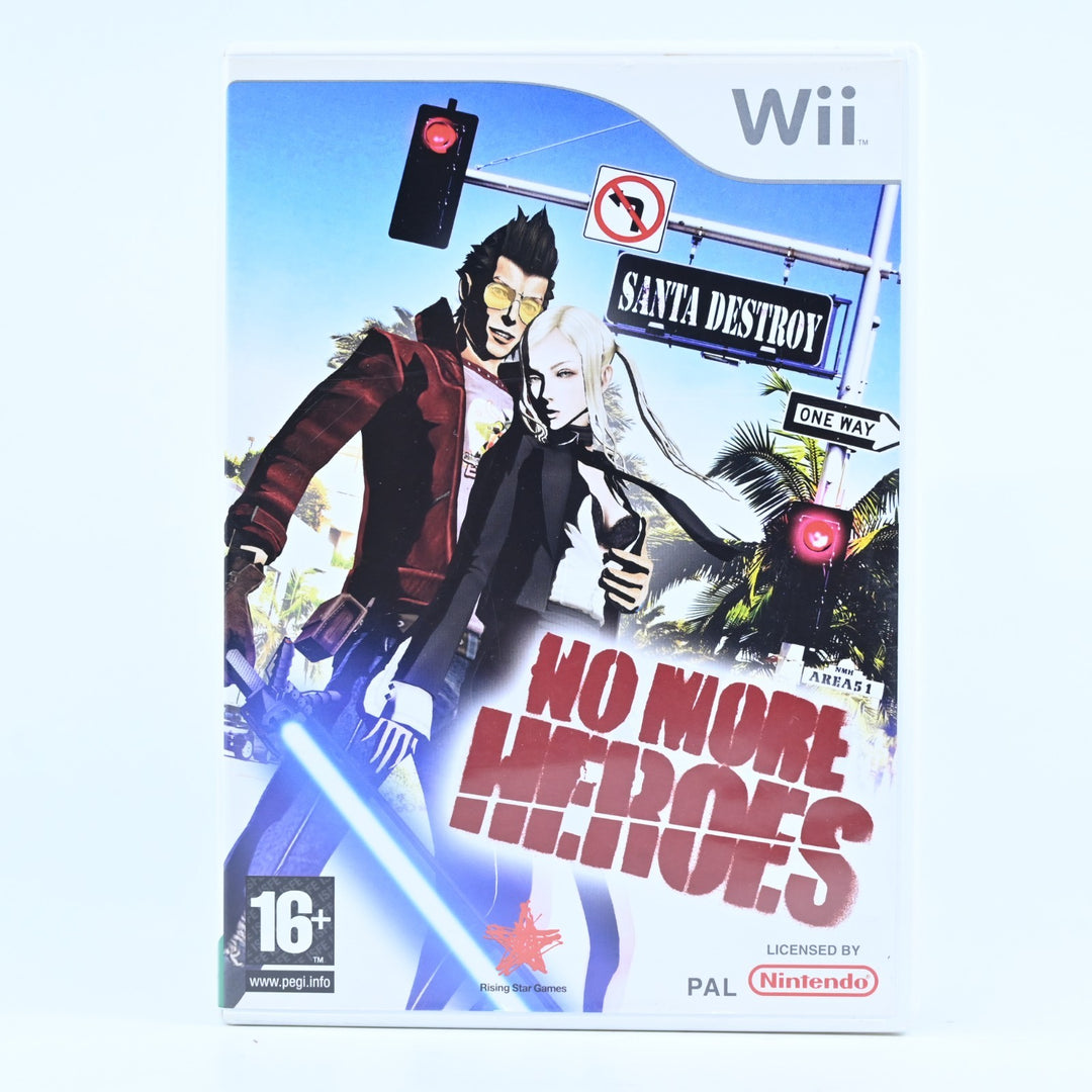 No More Heroes - Nintendo Wii Game + Manual - PAL - MINT DISC!
