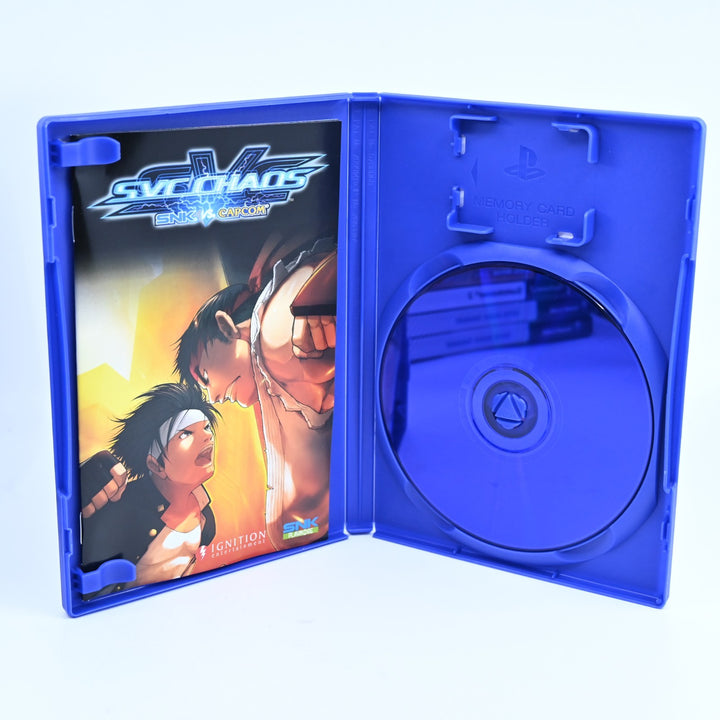 SNK vs Capcom : SVC Chaos - Sony Playstation 2 / PS2 Game + Manual - PAL