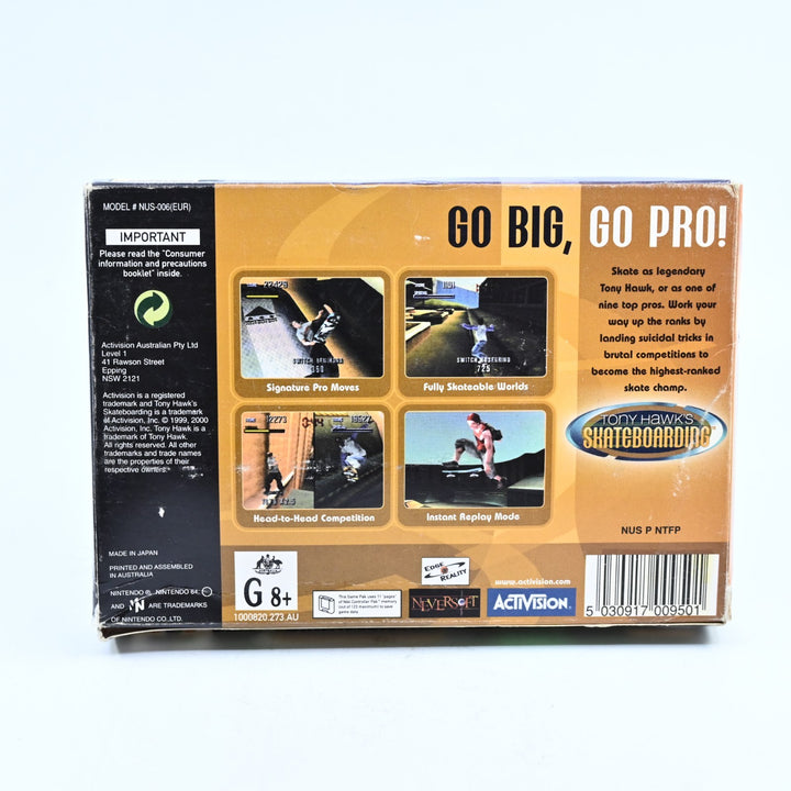 Tony Hawk's Skateboarding - N64 / Nintendo 64 Boxed Game - No Manual - PAL