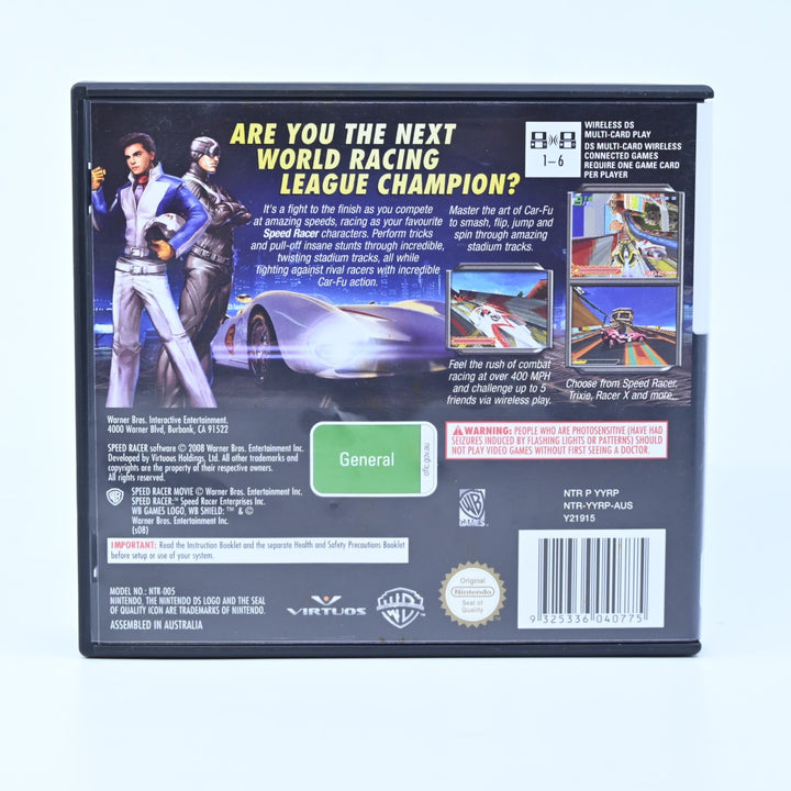 Speed Racer The Videogame - Nintendo DS Game - PAL + Manual - FREE POST!