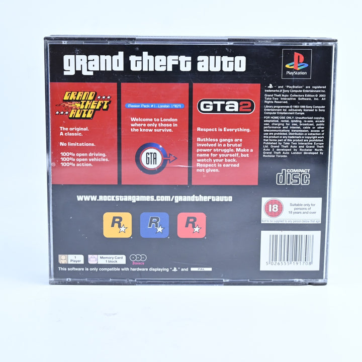 Grand Theft Auto Collectors Edition - No Slip - PS1 Game - No Manuals + Map