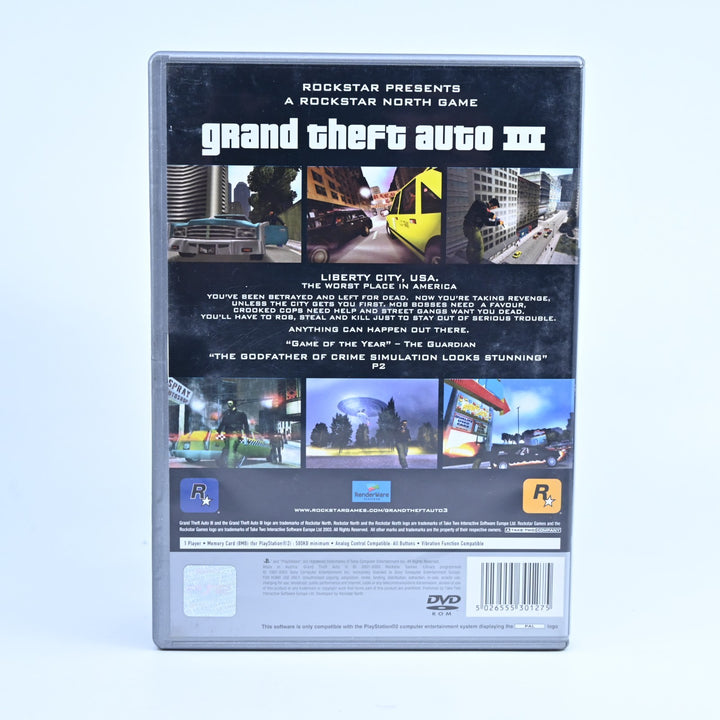 Grand Theft Auto III 3 - Sony Playstation 2 / PS2 Game + Manual - No Map - PAL