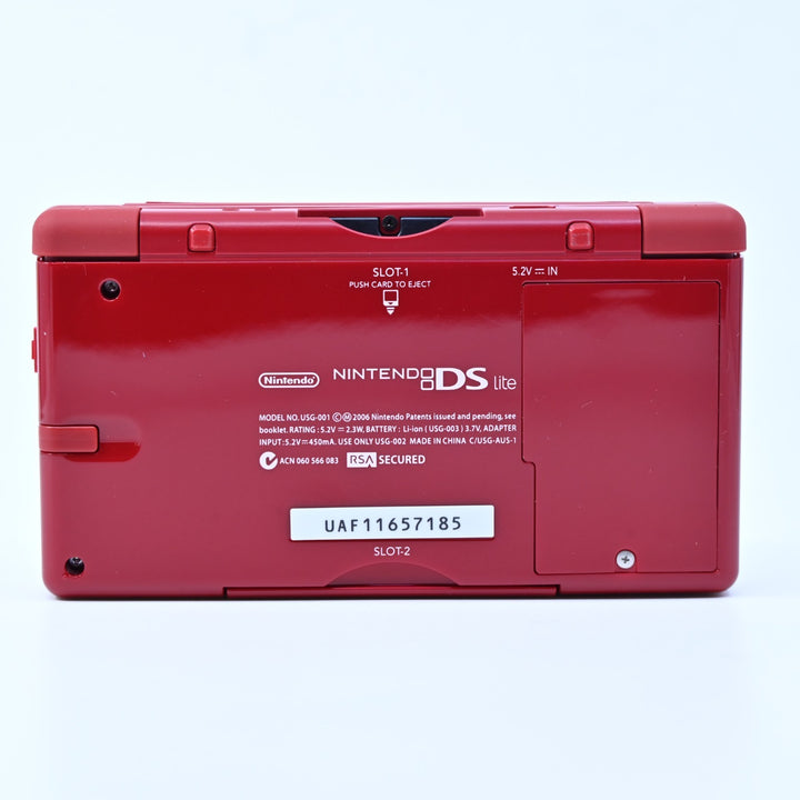 UNUSED! Special Limited Edition Mario Red - Nintendo DS Lite Boxed Console