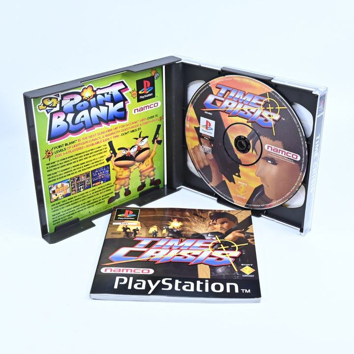 Time Crisis - Sony Playstation 1 / PS1 Game + Manual - PAL - MINT DISC!