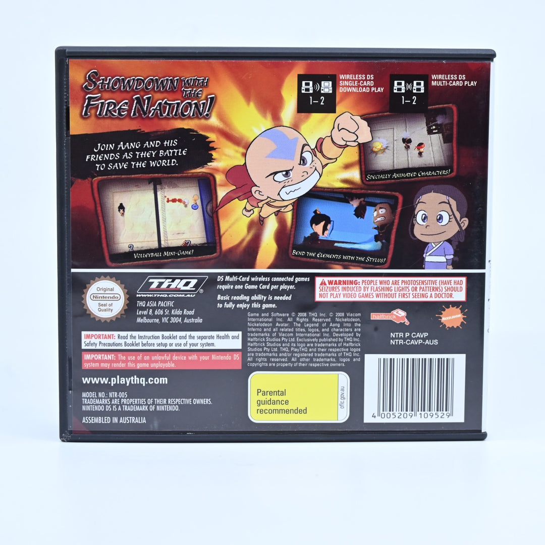 Avatar The Legend of Aang: Into the Inferno - Nintendo DS Game - PAL + Manual