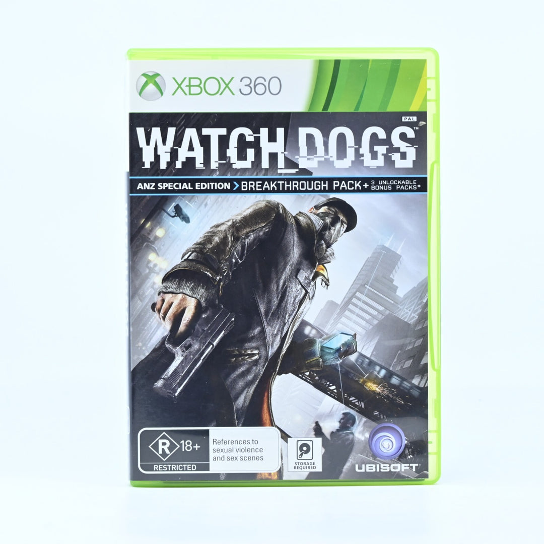 Watch Dogs - Xbox 360 Game + Manual - PAL - NEAR MINT DISC!