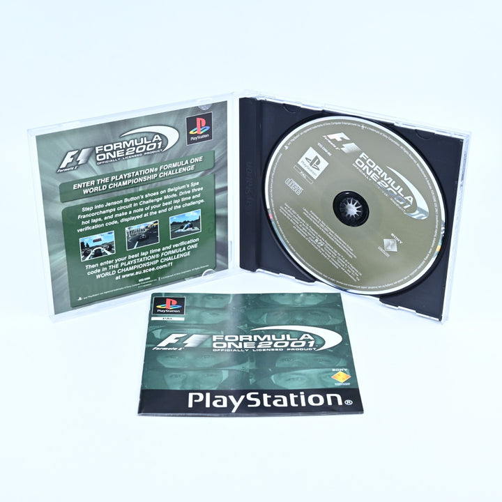 Formula One 2001 - Sony Playstation 1 / PS1 Game + Manual - PAL - MINT DISC!