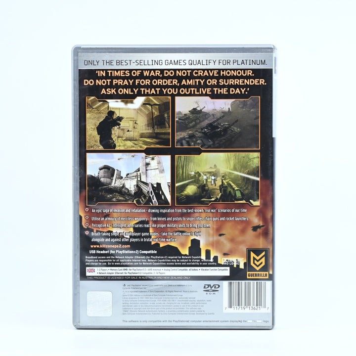 Killzone - Sony Playstation 2 / PS2 Game + Manual - PAL - NEAR MINT DISC