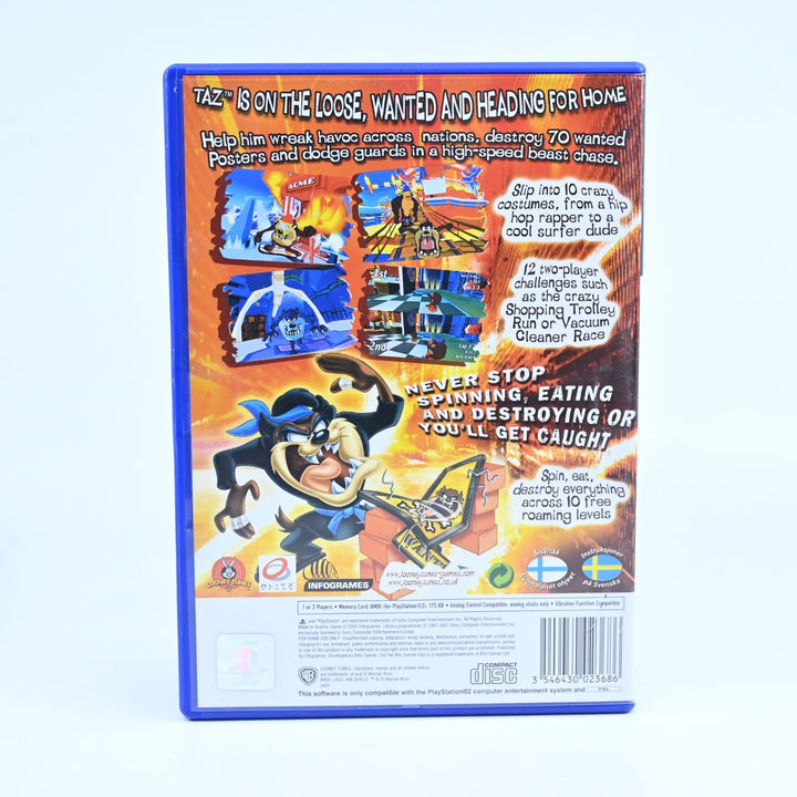 Taz Wanted - Sony Playstation 2 / PS2 Game + Manual - PAL - MINT DISC!