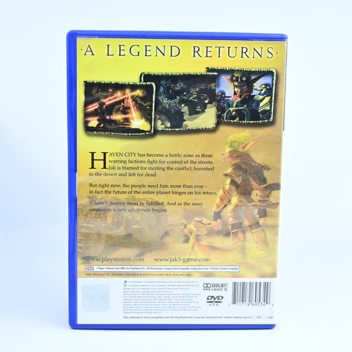 Jak 3 - Sony Playstation 2 / PS2 Game + Manual - PAL - MINT DISC!