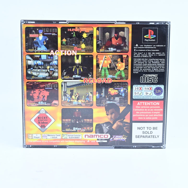Time Crisis - Sony Playstation 1 / PS1 Game + Manual - PAL - MINT DISC!