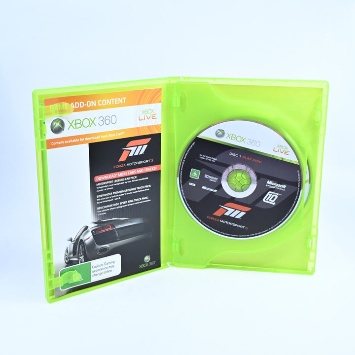 Forza Motorsport 3 - Xbox 360 Game + Manual - PAL - MINT DISC!