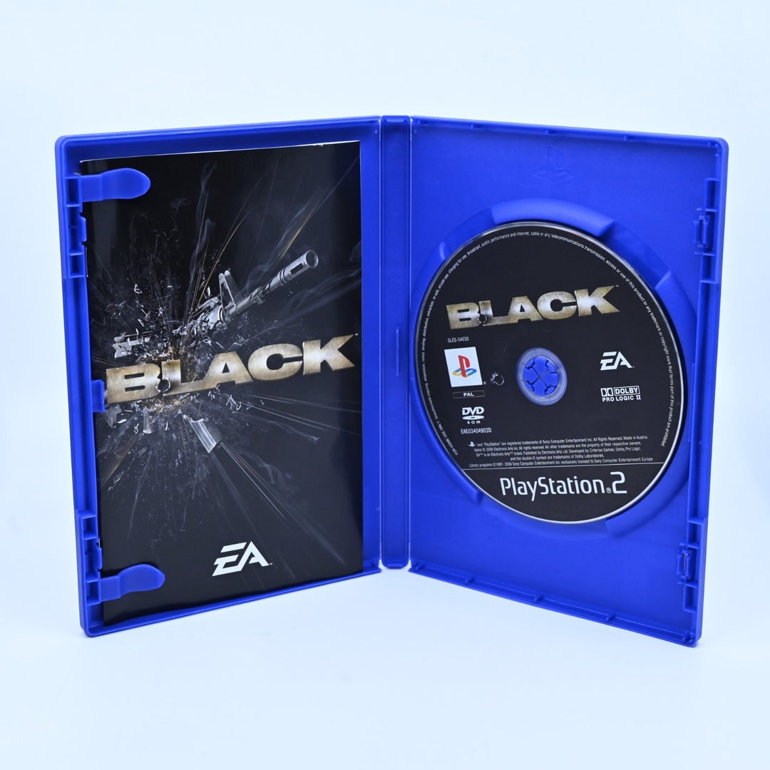 Black - Sony Playstation 2 / PS2 Game + Manual - PAL - NEAR MINT DISC!