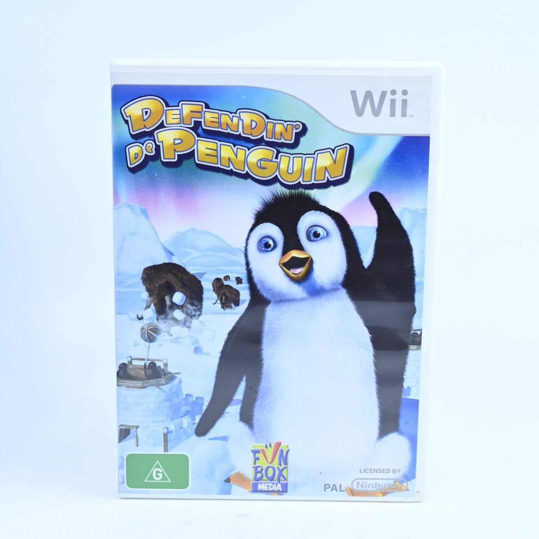 Defendin' De Penguin - Nintendo Wii Game - No Manual - PAL - MINT DISC!