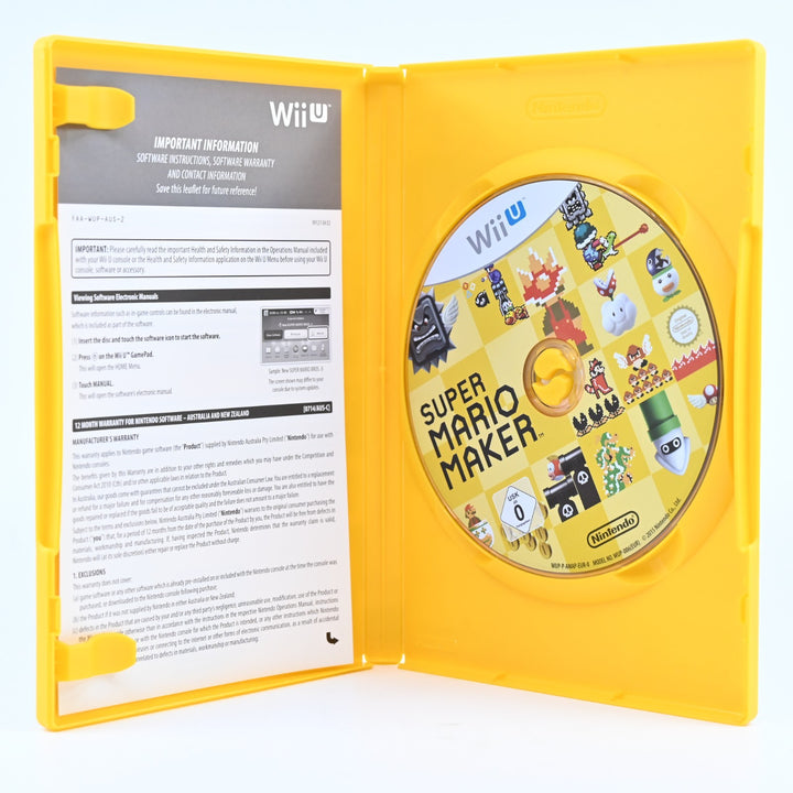 Super Mario Maker with Artbook - Nintendo Wii U Game - PAL - FREE POST!