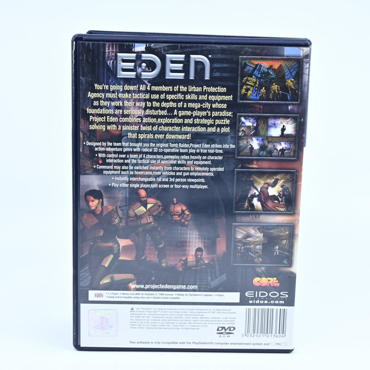 Project Eden - Sony Playstation 2 / PS2 Game + Manual - PAL - MINT DISC!