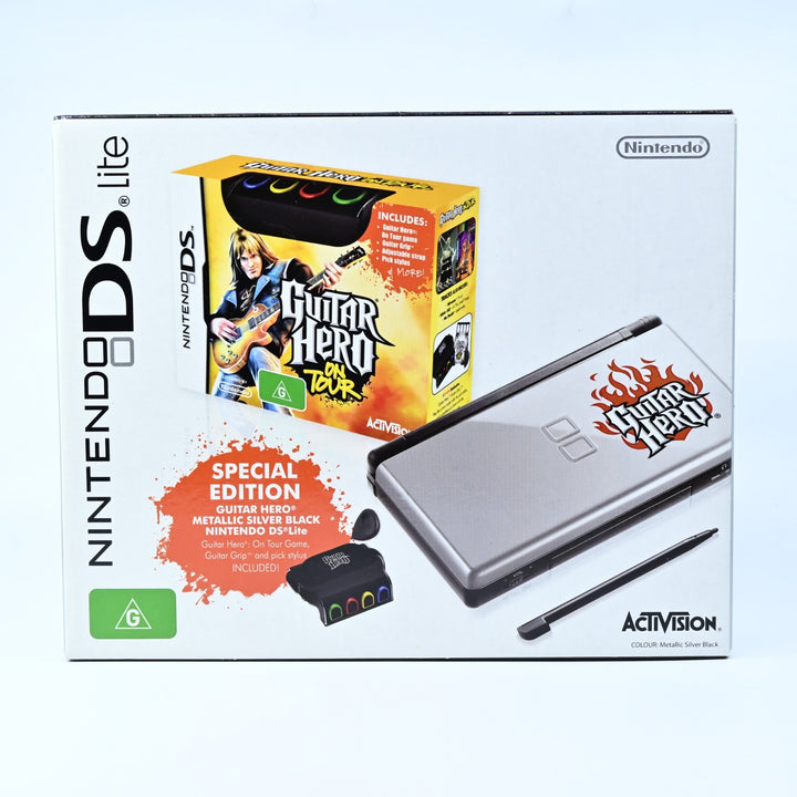 UNUSED! Special Edition Guitar Hero - Nintendo DS Lite Boxed Console - AUS PAL