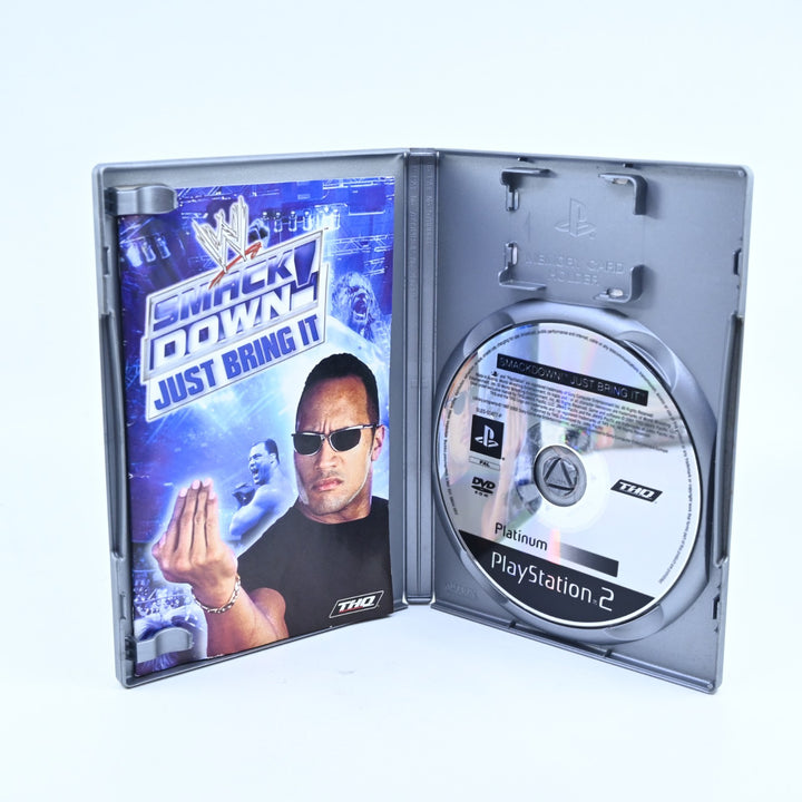 WWF Smack Down: Just Bring It - Sony Playstation 2 / PS2 Game + Manual - PAL
