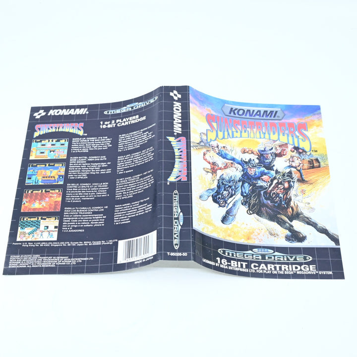 Sunset Riders + Manual - Sega Mega Drive Game - PAL - FREE POST!