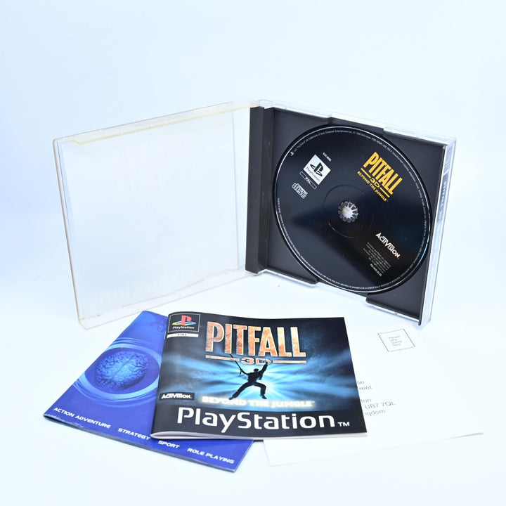 Pitfall 3D: Beyond The Jungle - Sony Playstation 1 / PS1 Game + Manual - PAL