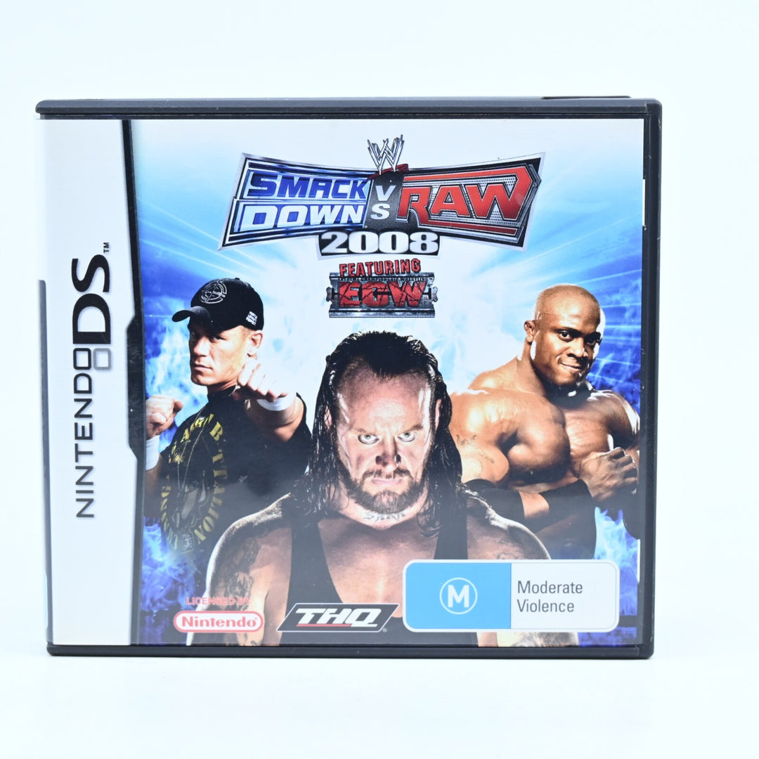 WWE Smackdown vs Raw 2008 - Nintendo DS Game - PAL + Manual - FREE POST!