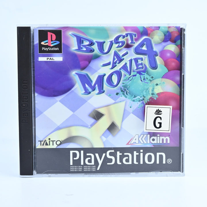 Bust A Move 4 - Sony Playstation 1 / PS1 Game - Ex-Rental + Manual - PAL