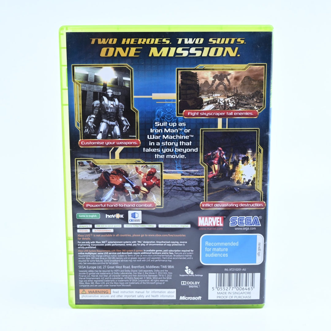 Iron Man 2 - Xbox 360 Game + Manual - PAL - MINT DISC!