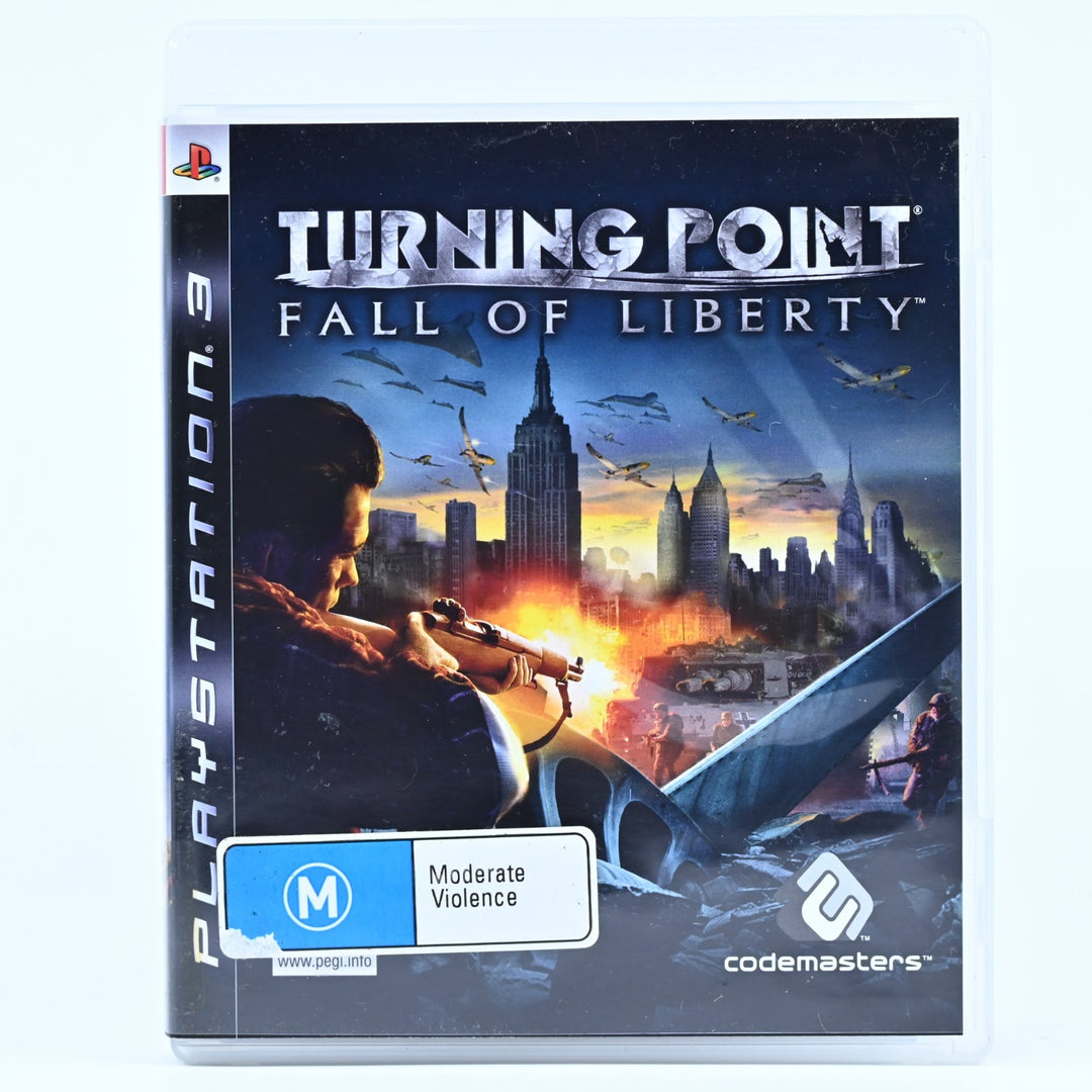 Turning Point: Fall of Liberty - Sony Playstation 3 / PS3 Game + Manual