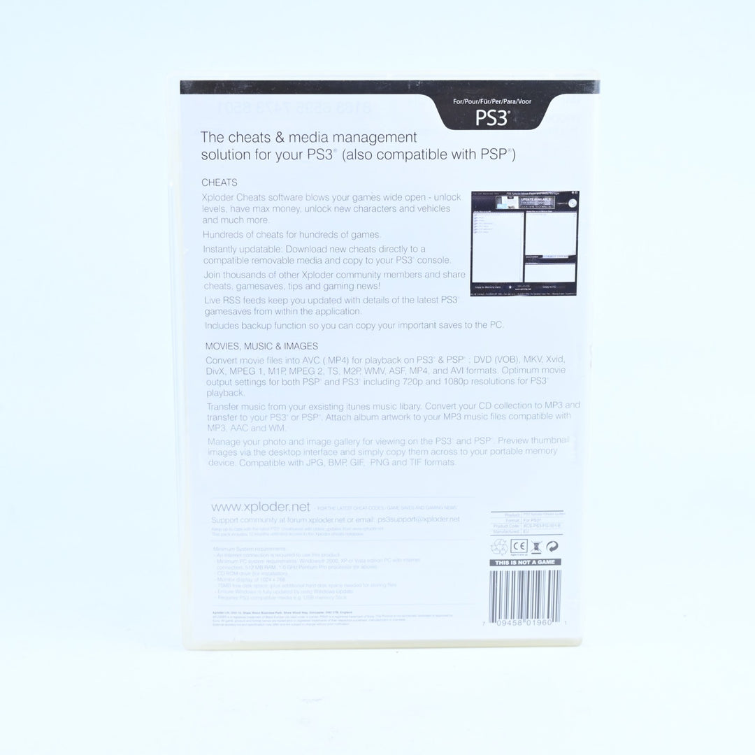 Xploder Cheats System for PS3 - Sony Playstation 3 / PS3 Accessory - FREE POST!