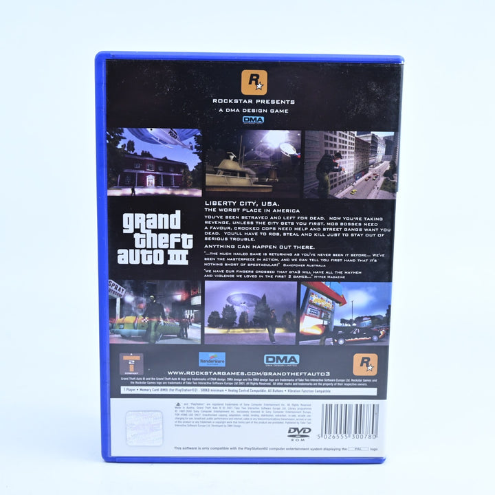 Grand Theft Auto III 3 - Sony Playstation 2 / PS2 Game + Manual - No Map - PAL