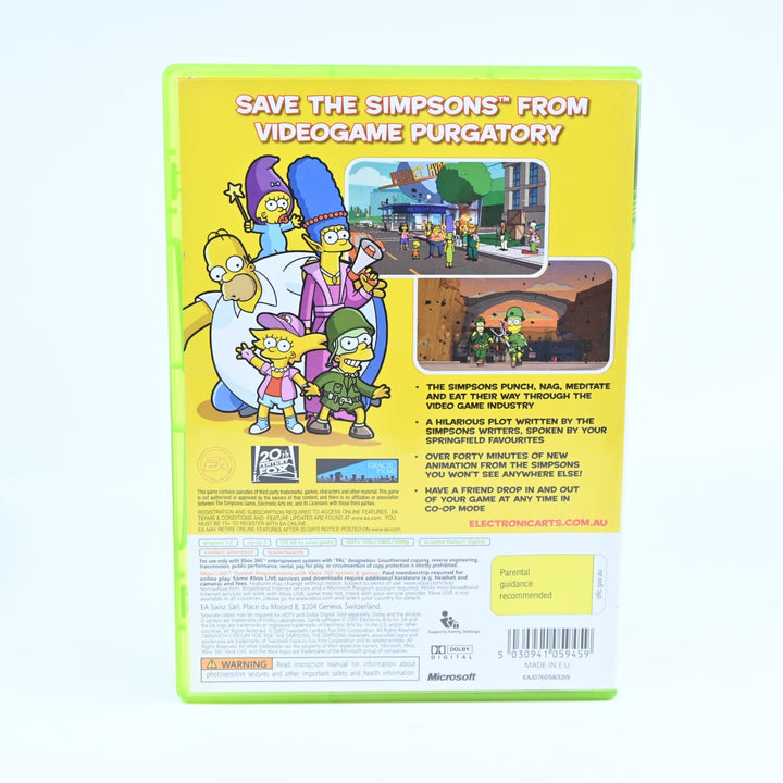 The Simpsons Game - Xbox 360 Game + Manual - PAL