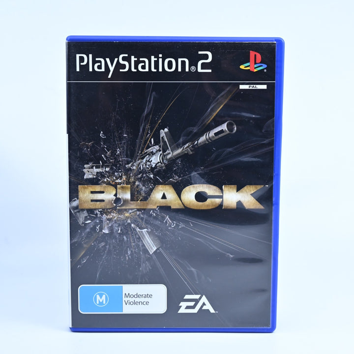 Black - Sony Playstation 2 / PS2 Game + Manual - PAL - MINT DISC!