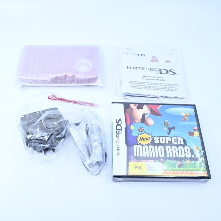 UNUSED! Special Limited Edition Mario Red - Nintendo DS Lite Boxed Console