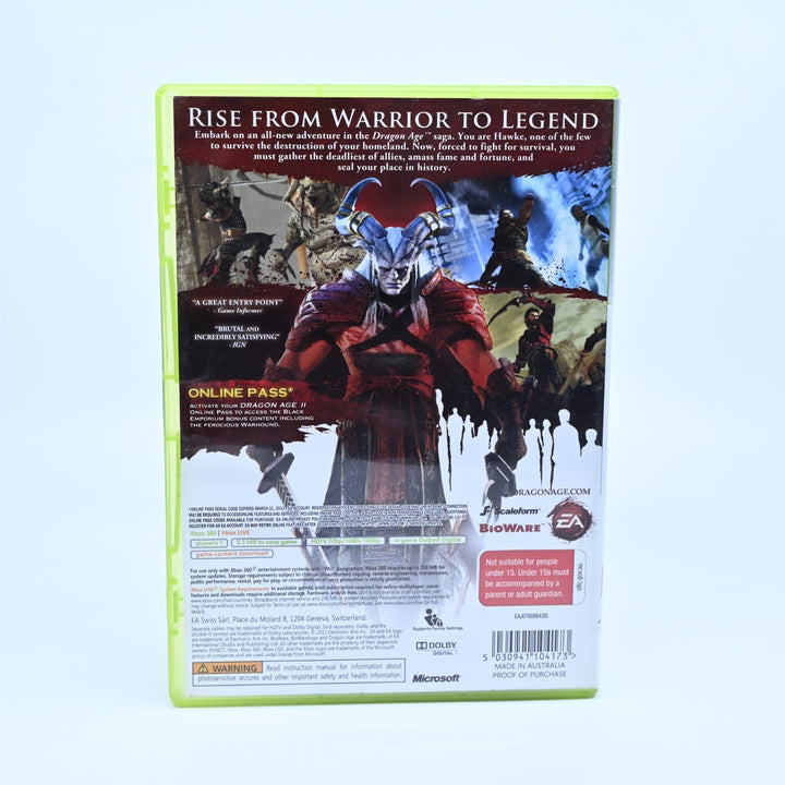 Dragon Age II - Xbox 360 Game + Manual - PAL - MINT DISC!