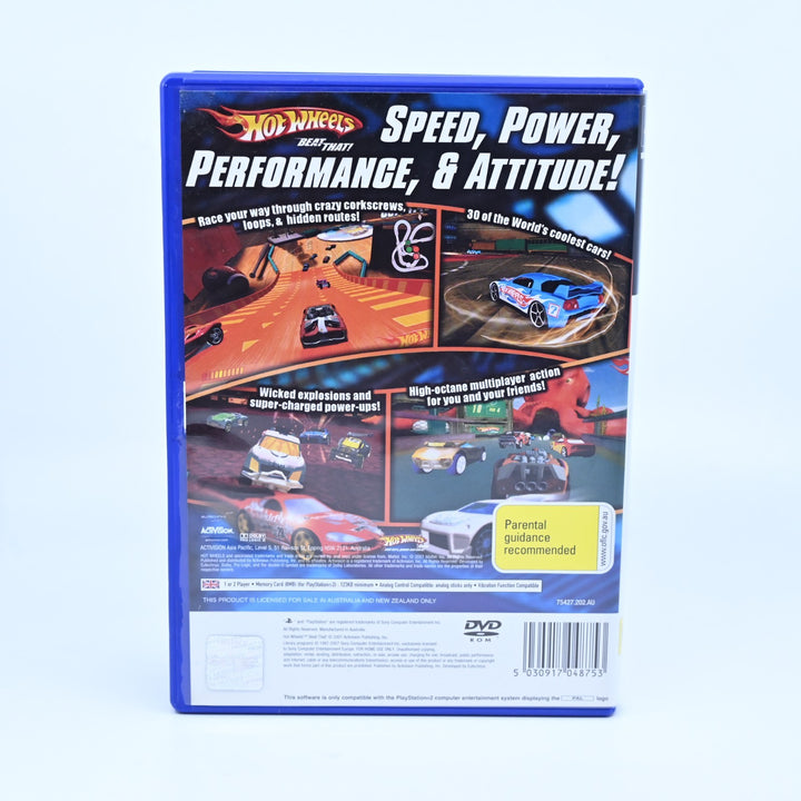 Hot Wheels Beat That! - Sony Playstation 2 / PS2 Game + Manual - PAL