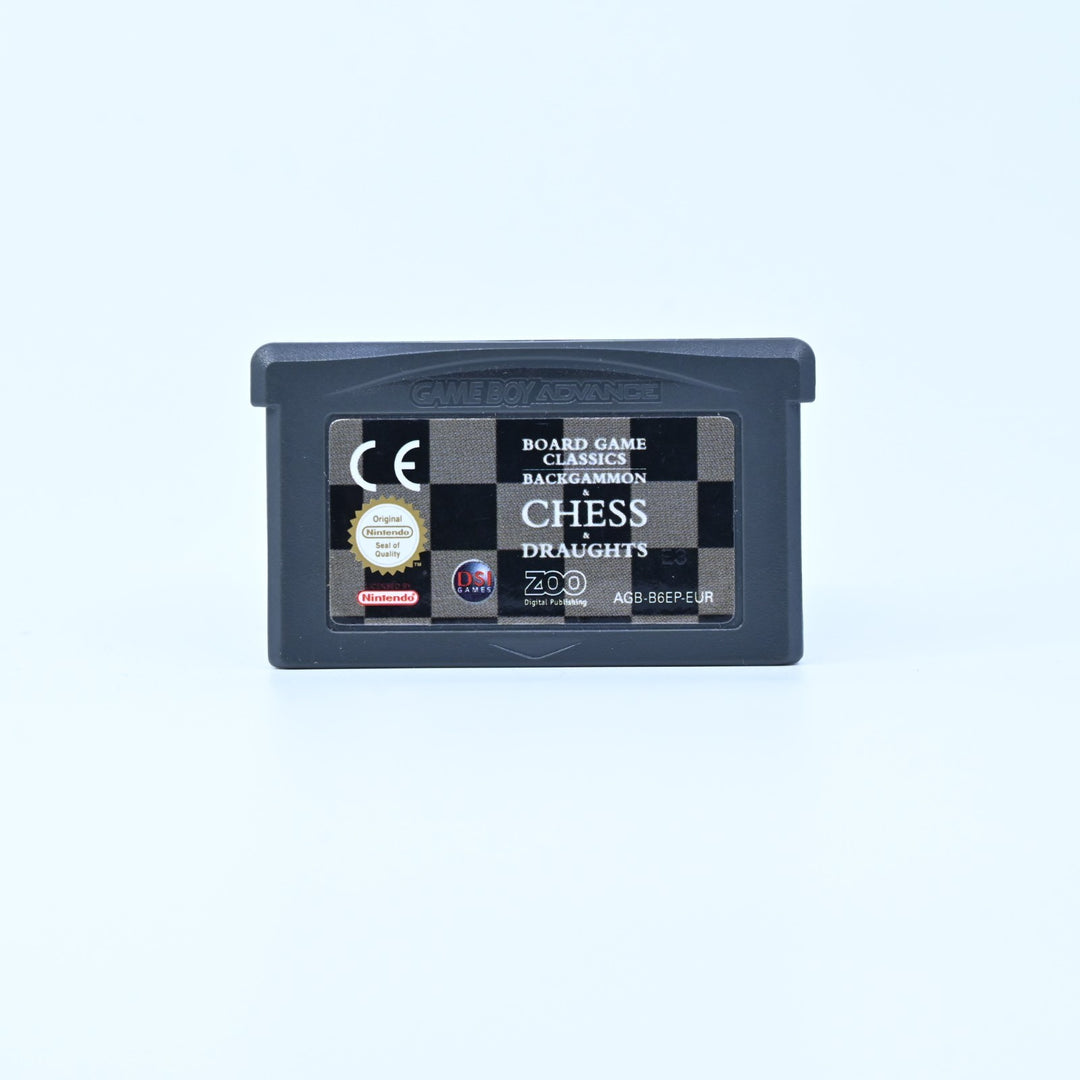 Board Game Classics: Backgammon Chess Draughts - GBA Game - PAL - FREE POST!