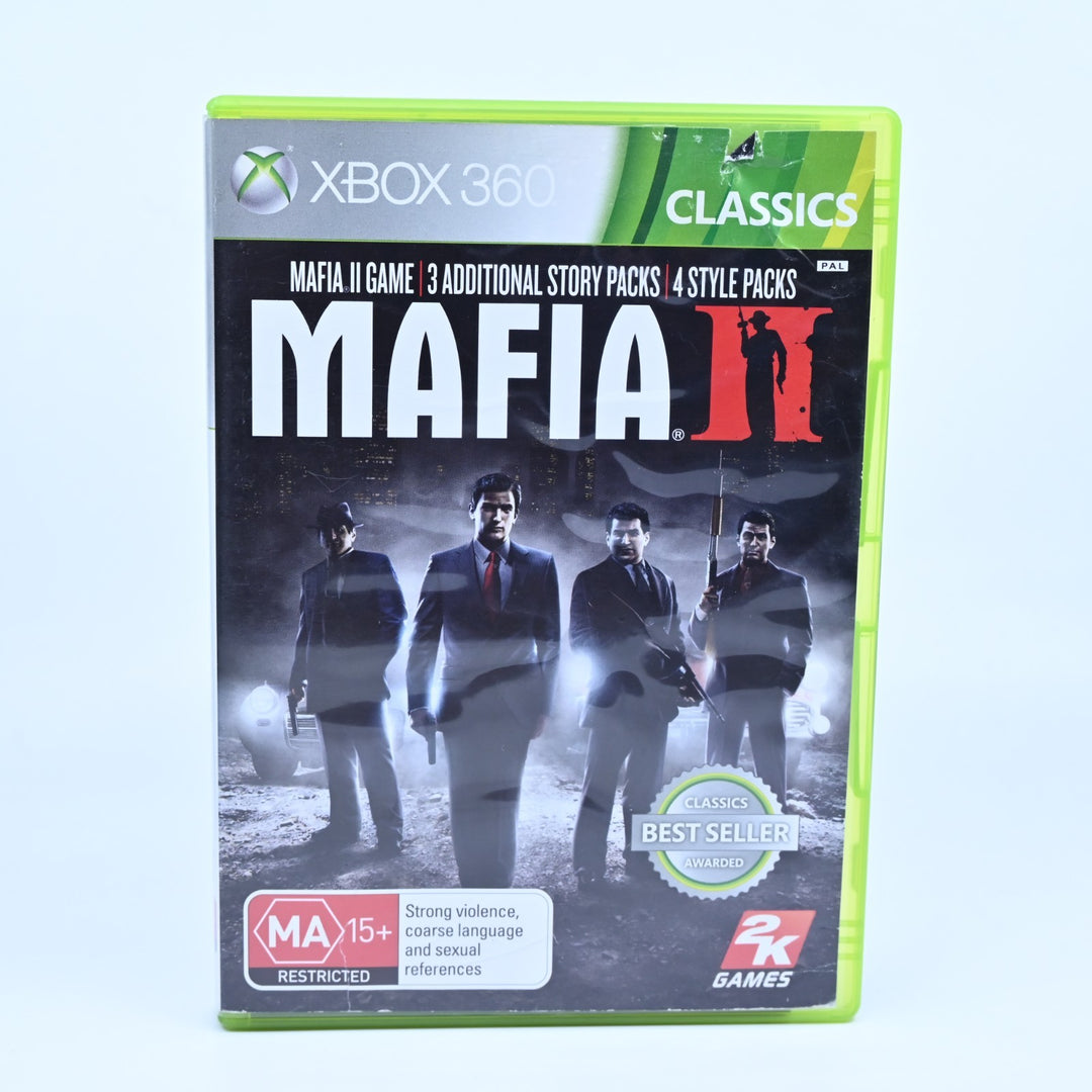 Mafia II 2 - Xbox 360 Game + Manual - No Map - PAL - MINT DISC!