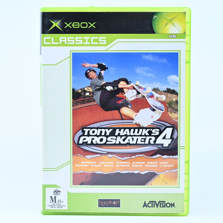 Tony Hawk's Pro Skater 4 - Original Xbox Game + Manual - PAL - MINT DISC!
