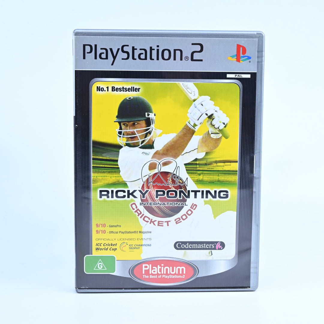 Ricky Ponting International Cricket 2005 - PS2 Game + Manual - PAL - MINT DISC!