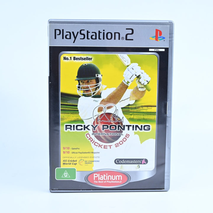 Ricky Ponting International Cricket 2005 - PS2 Game + Manual - PAL - MINT DISC!