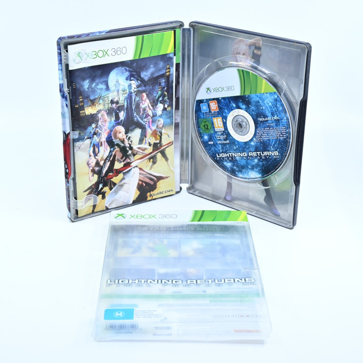 Final Fantasy XIII Lightning Returns Steelbook - Xbox 360 Game + Manual - PAL