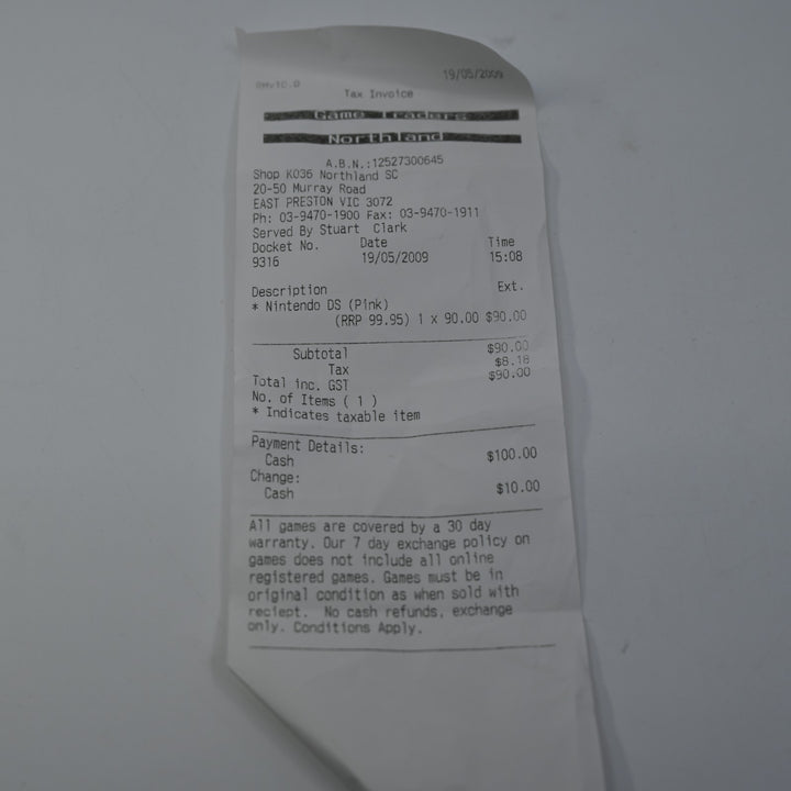 Mystic Pink Nintendo DS Boxed Console - AUS PAL - FREE POST!