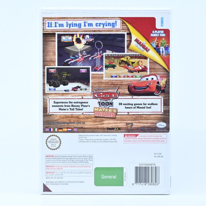 Disney Cars: Toon Mater's Tall Tales - Nintendo Wii Game - PAL - MINT DISC!