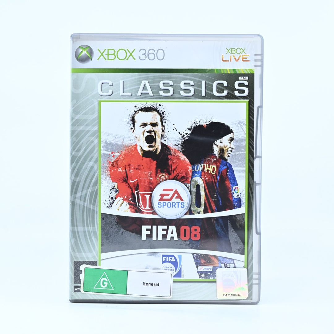 FIFA 08 - Xbox 360 Game + Manual - PAL