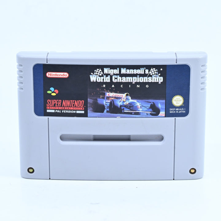 Nigel Mansell's World Championship Racing - Super Nintendo / SNES Game - PAL